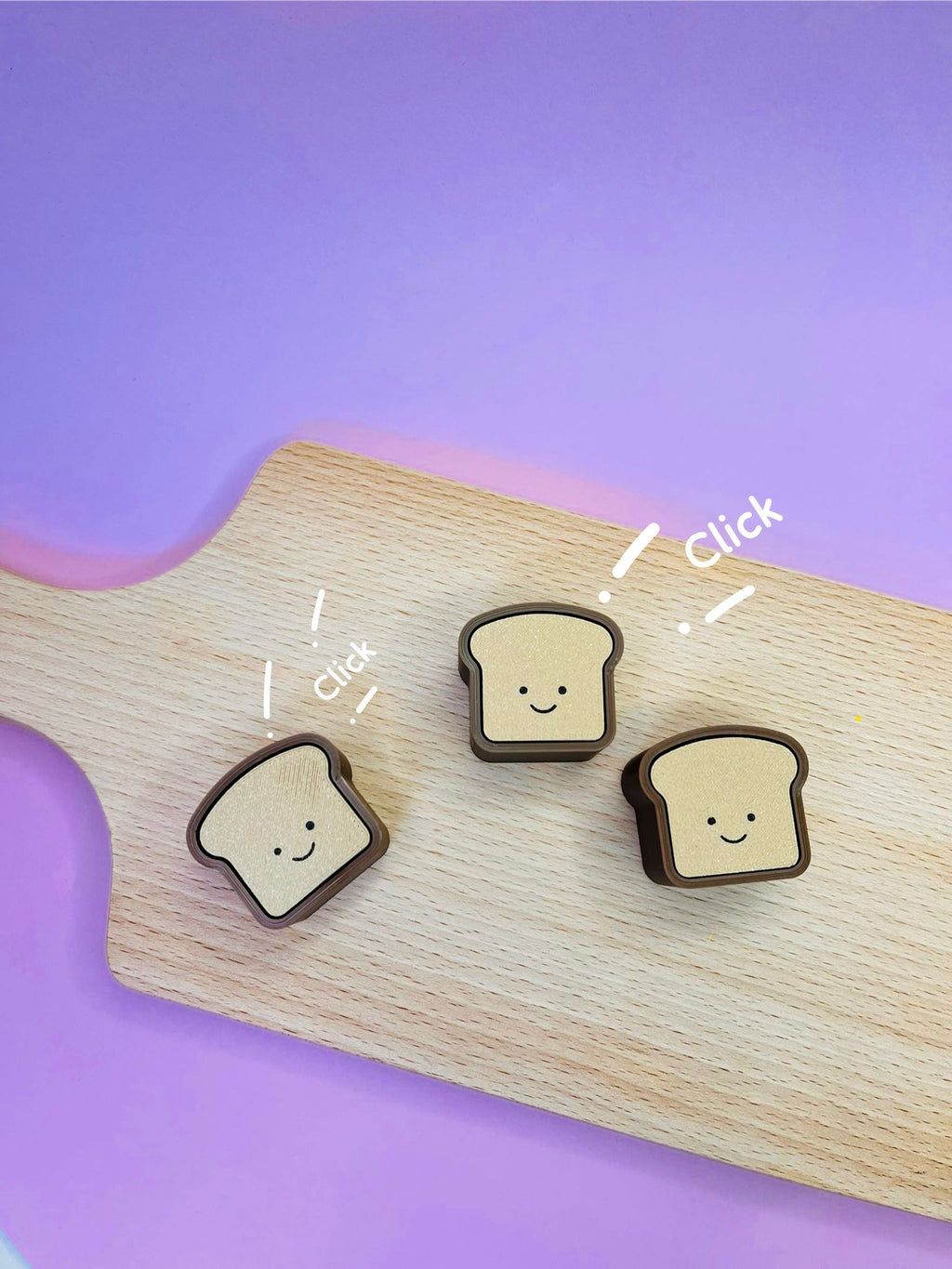 Bread keychain clicker ￼